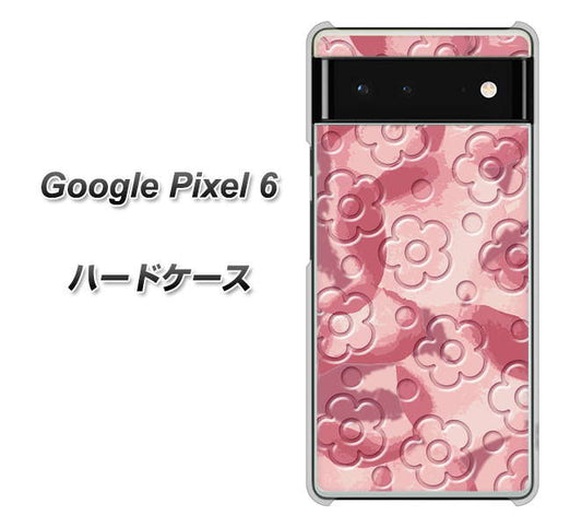 Google Pixel 6 高画質仕上げ 背面印刷 ハードケース【SC846 フラワーヴェルニ花ピンク（ローズヴェルール）】
