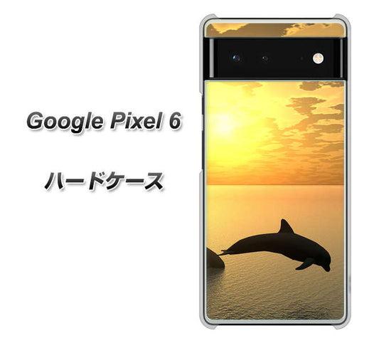 Google Pixel 6 高画質仕上げ 背面印刷 ハードケース【VA845 夕暮れのドルフィン】