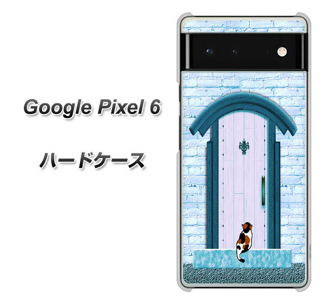 Google Pixel 6 高画質仕上げ 背面印刷 ハードケース【YA953 石ドア03 素材クリア】