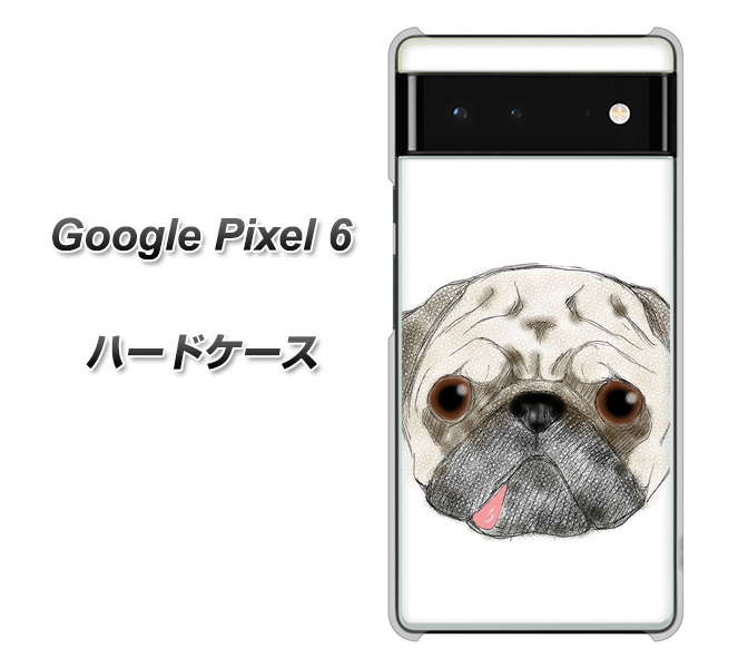 Google Pixel 6 高画質仕上げ 背面印刷 ハードケース【YD855 パグ01】