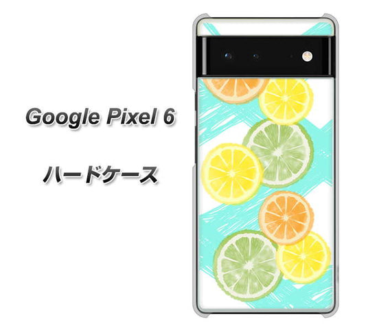 Google Pixel 6 高画質仕上げ 背面印刷 ハードケース【YJ183 オレンジライム】