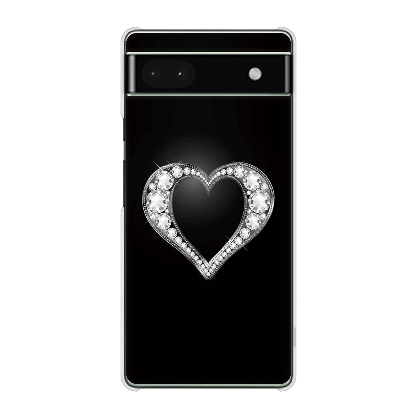 Google Pixel 6a 高画質仕上げ 背面印刷 ハードケース きらめきハート