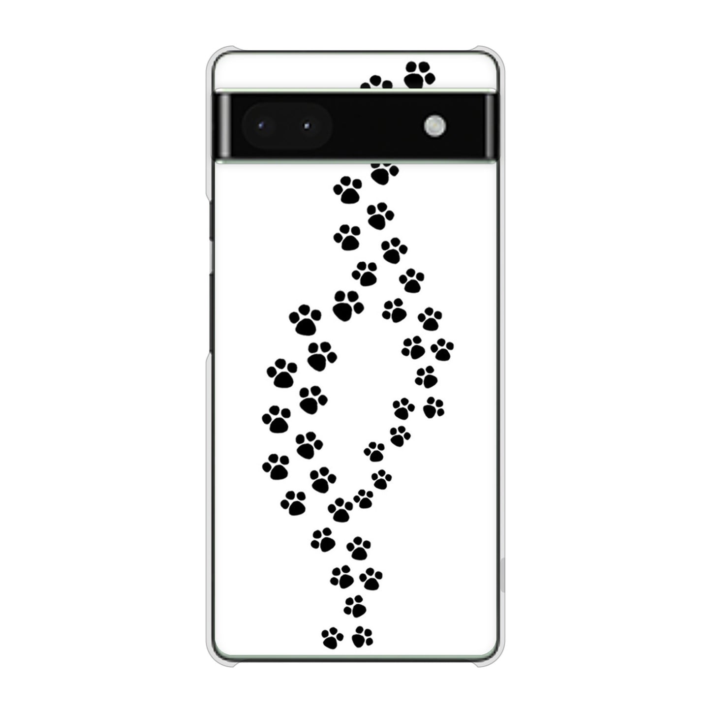 Google Pixel 6a 高画質仕上げ 背面印刷 ハードケース 【066 あしあと】