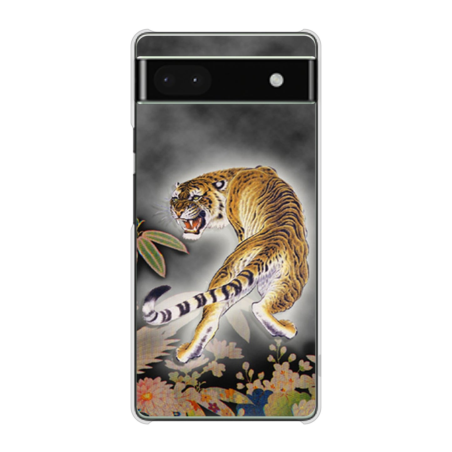 Google Pixel 6a 高画質仕上げ 背面印刷 ハードケース 【254 振り返る虎】