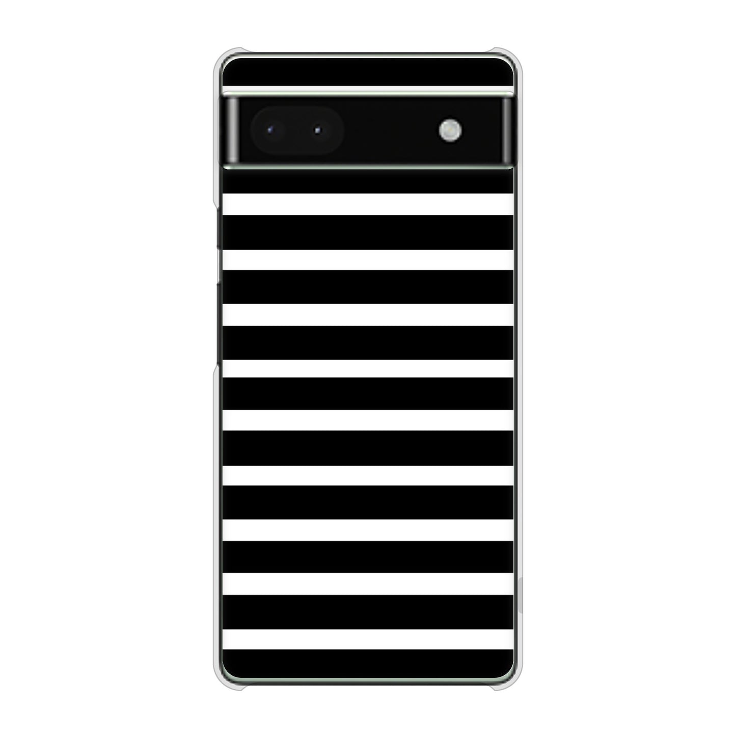 Google Pixel 6a 高画質仕上げ 背面印刷 ハードケース シンプルボーダー
