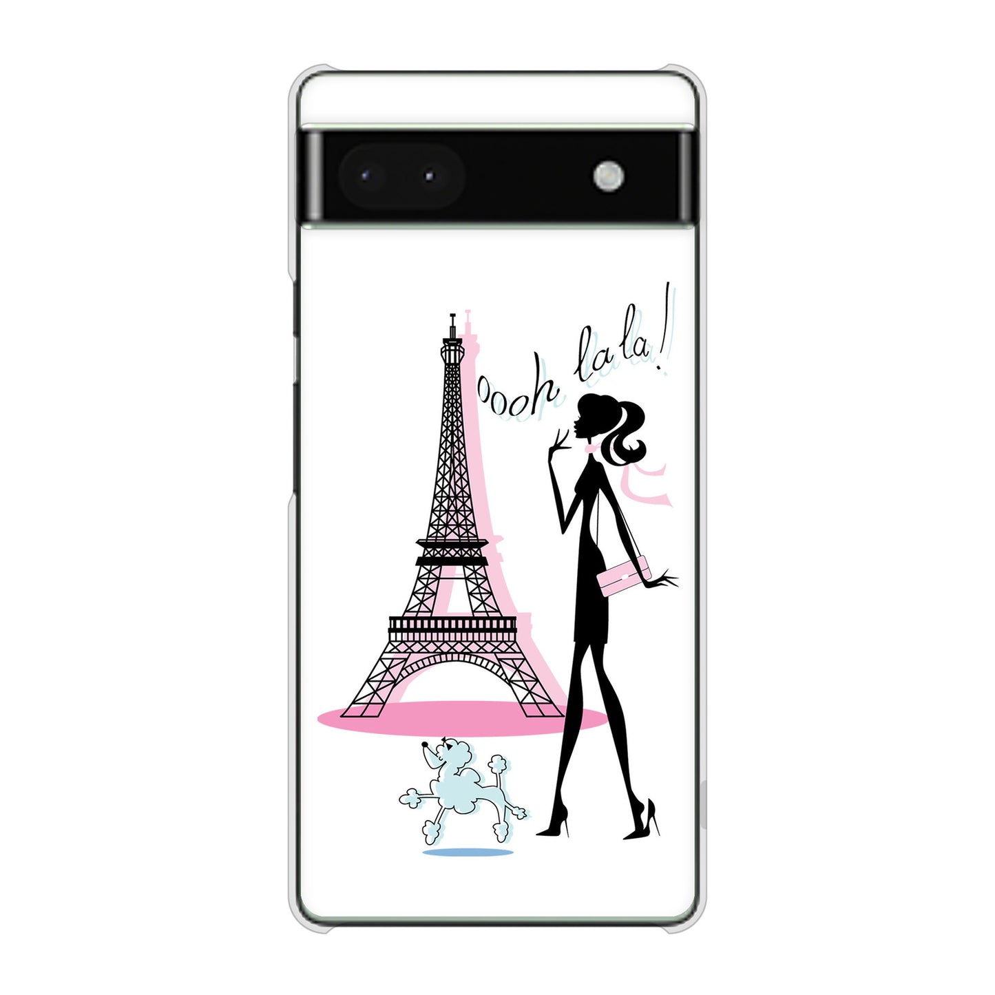 Google Pixel 6a 高画質仕上げ 背面印刷 ハードケース LOVE フランス