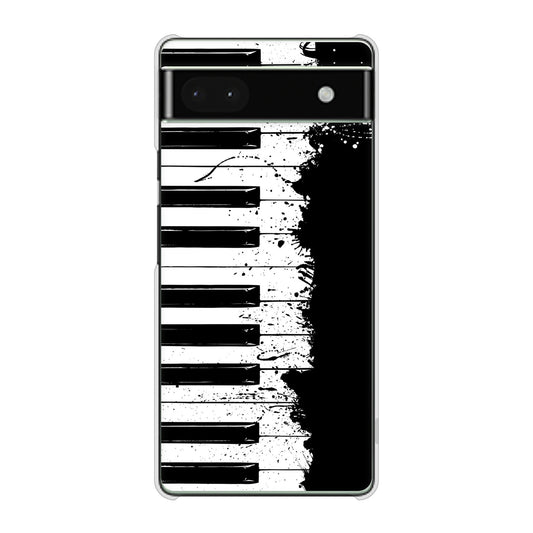 Google Pixel 6a 高画質仕上げ 背面印刷 ハードケース ピアノ