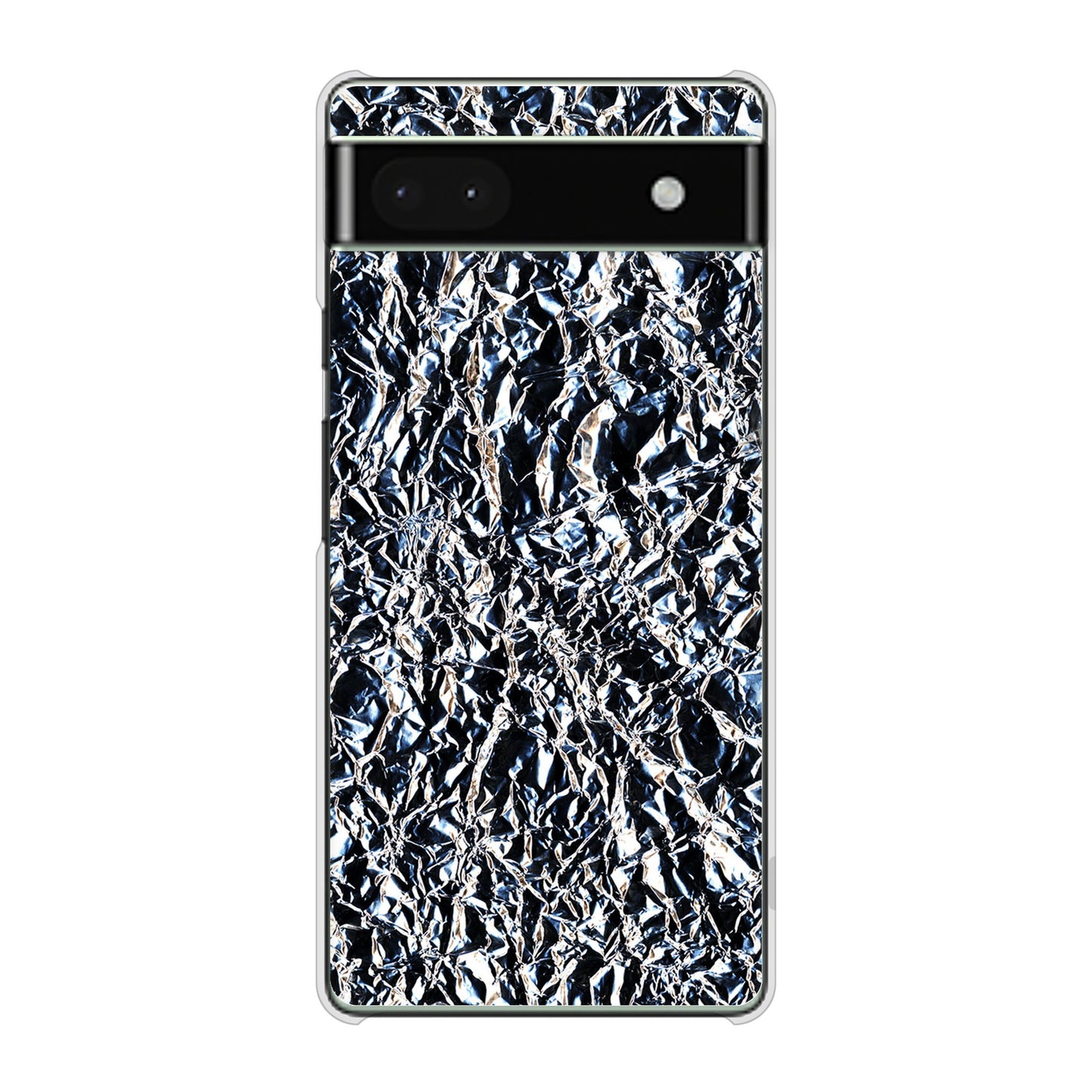 Google Pixel 6a 高画質仕上げ 背面印刷 ハードケース 【EK835 スタイリッシュアルミシルバー】