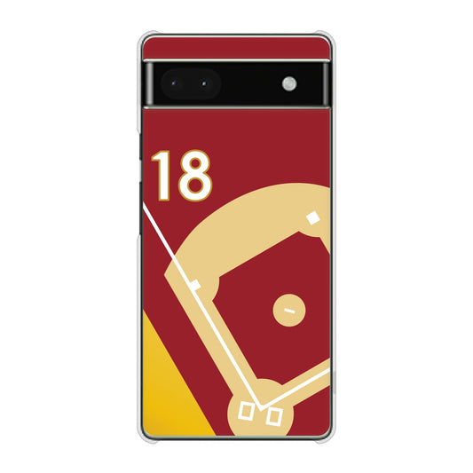 Google Pixel 6a 高画質仕上げ 背面印刷 ハードケース baseball
