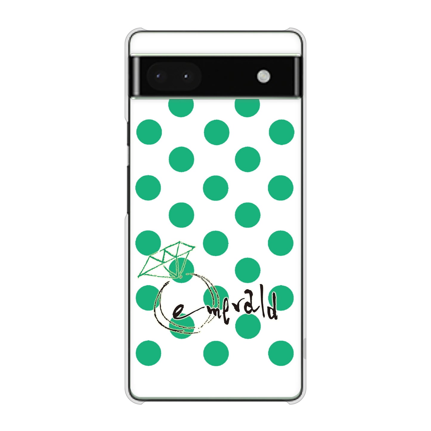 Google Pixel 6a 高画質仕上げ 背面印刷 ハードケース 大野詠舟 誕生石