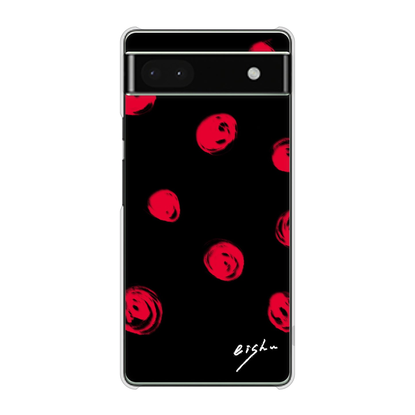 Google Pixel 6a 高画質仕上げ 背面印刷 ハードケース 大野詠舟 手描きシンプル