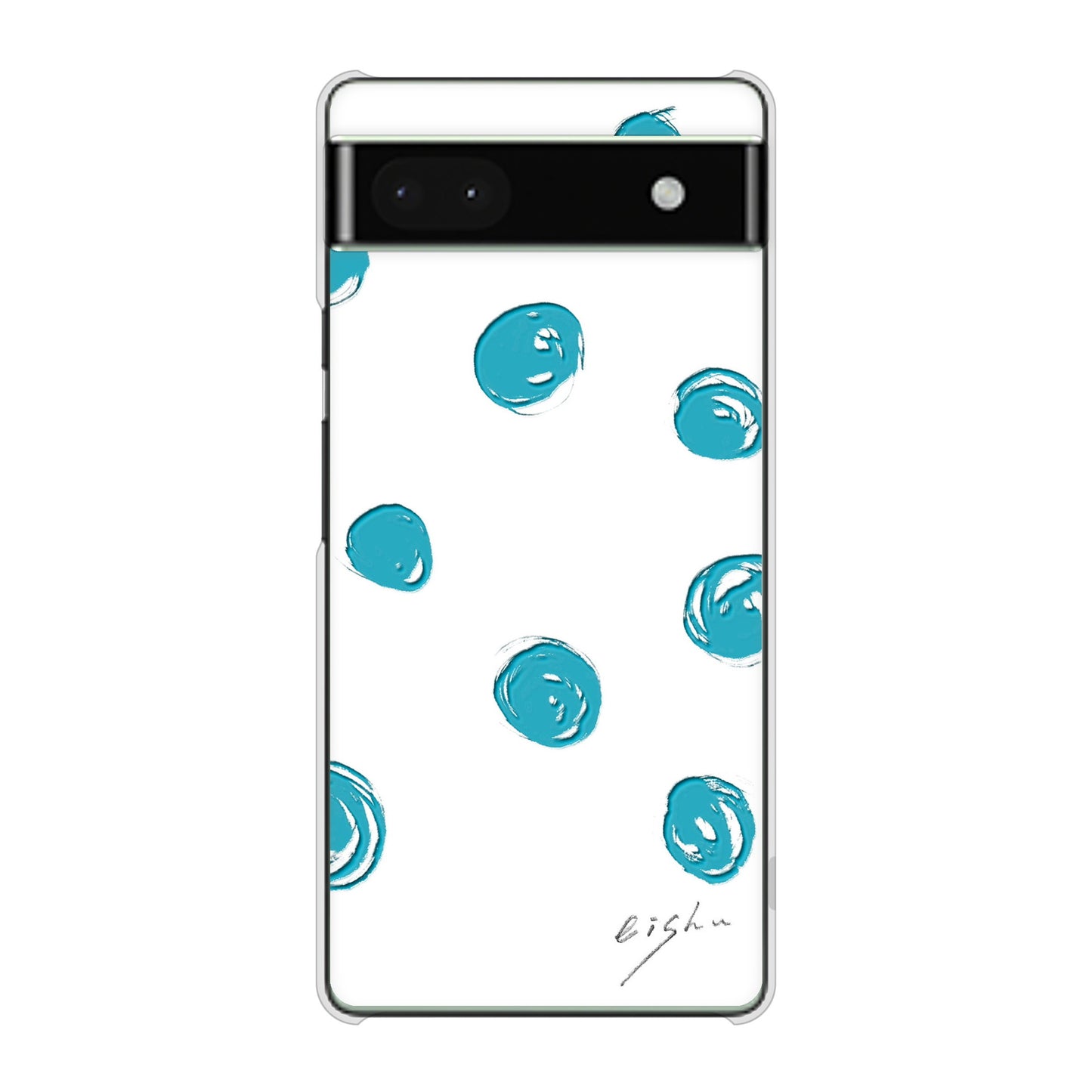 Google Pixel 6a 高画質仕上げ 背面印刷 ハードケース 大野詠舟 手描きシンプル