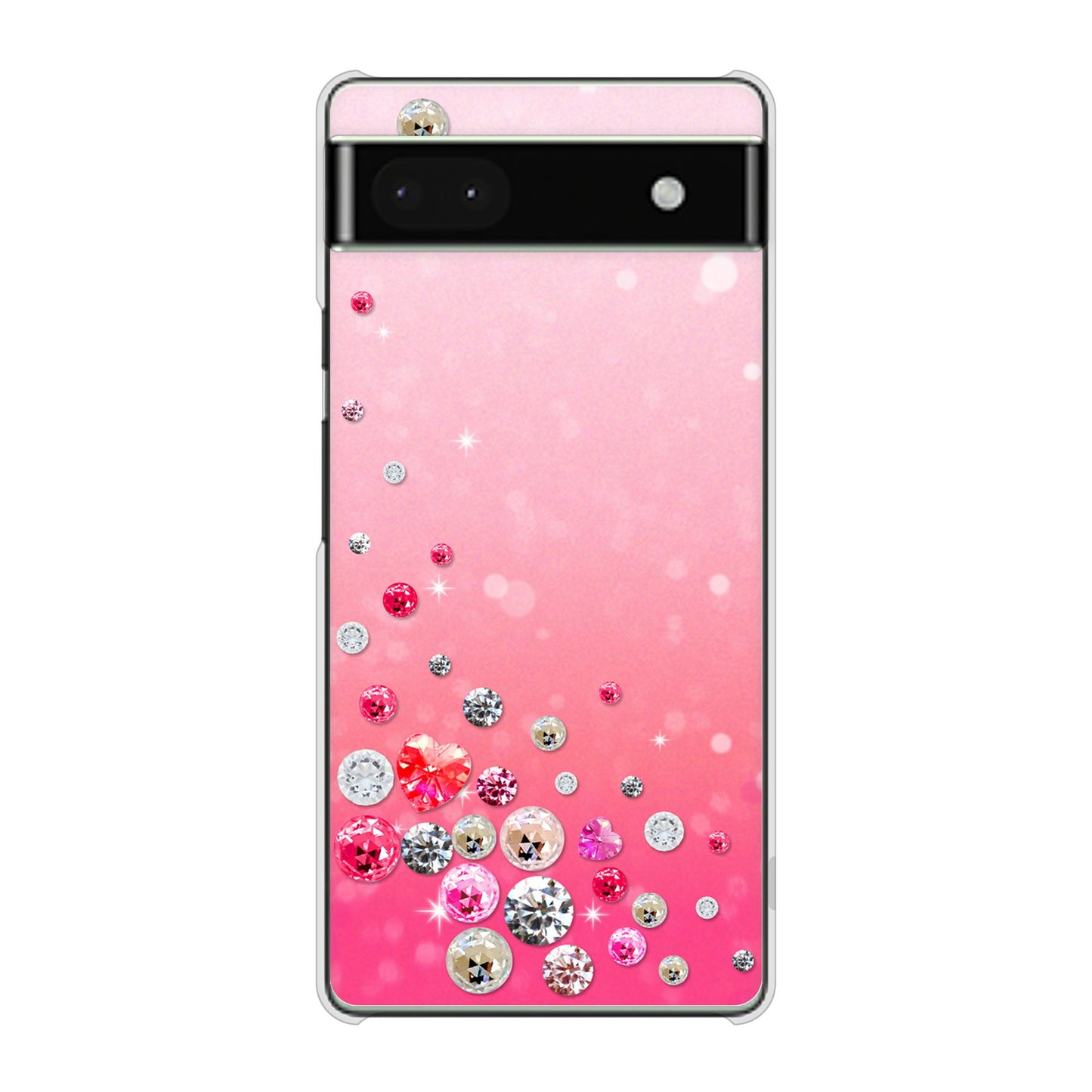 Google Pixel 6a 高画質仕上げ 背面印刷 ハードケース スワロデコ風プリント