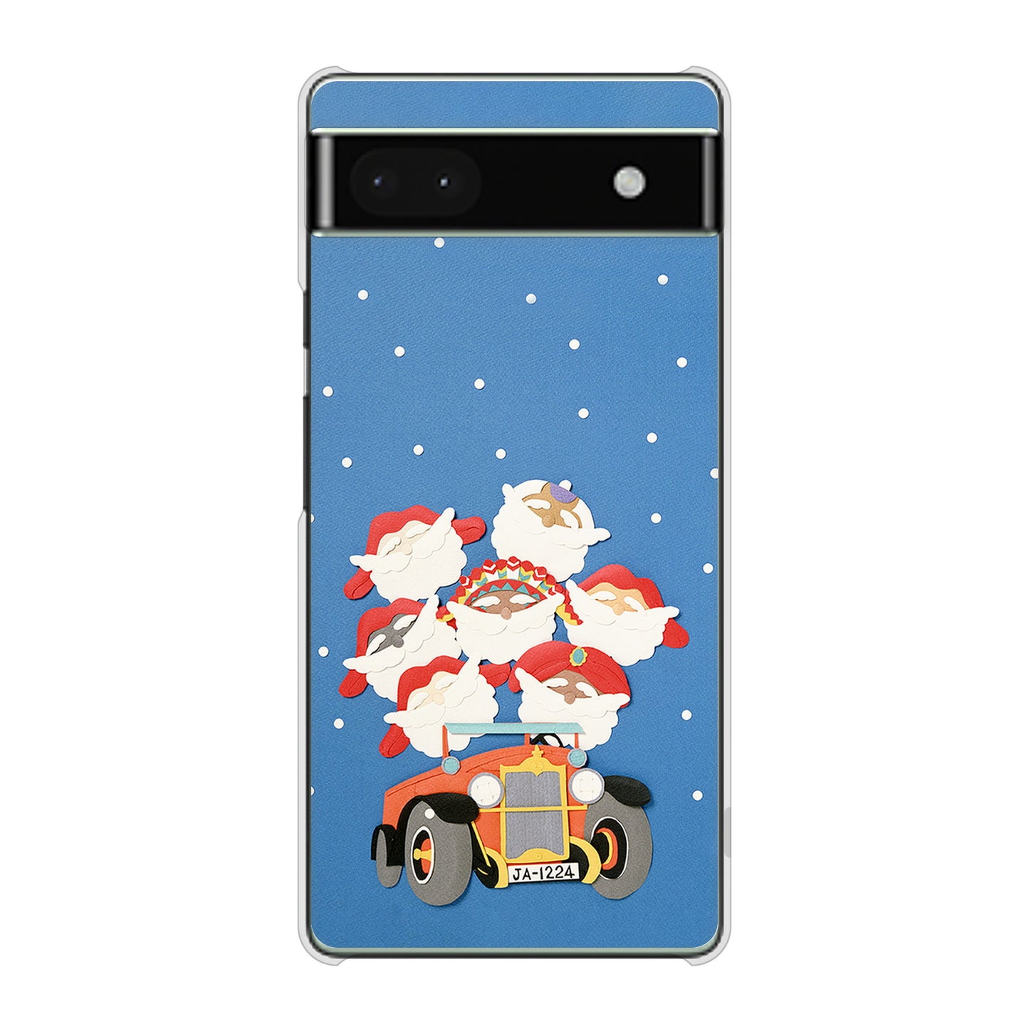 Google Pixel 6a 高画質仕上げ 背面印刷 ハードケース クリスマス