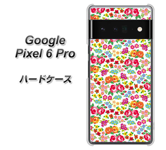 Google Pixel 6 Pro 高画質仕上げ 背面印刷 ハードケース【777 マイクロリバティプリントWH】