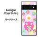 Google Pixel 6 Pro 高画質仕上げ 背面印刷 ハードケース【AG823 フラワーうさぎのフラッピョン（ピンク）】