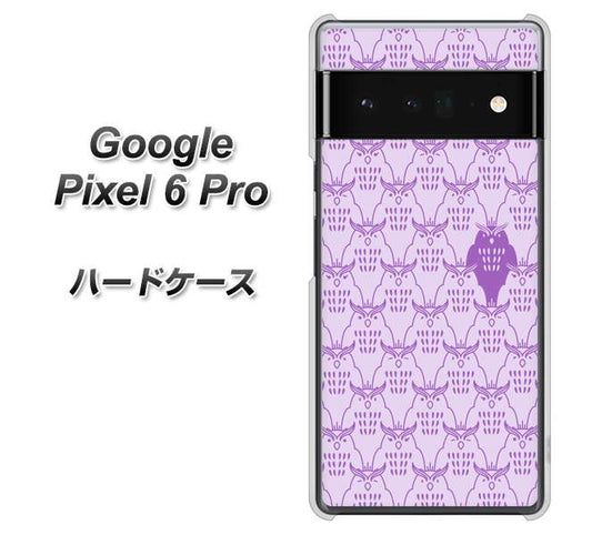 Google Pixel 6 Pro 高画質仕上げ 背面印刷 ハードケース【MA918 パターン ミミズク】
