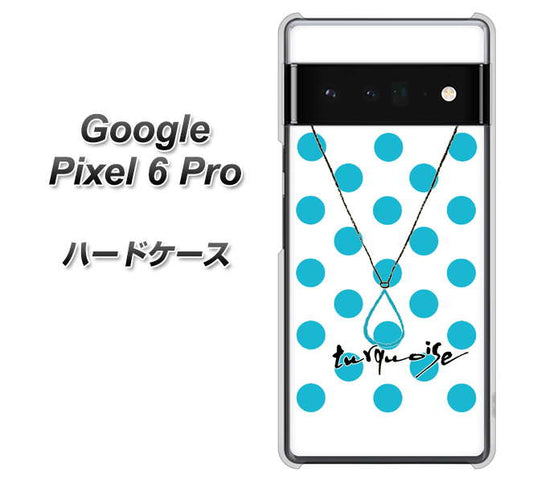 Google Pixel 6 Pro 高画質仕上げ 背面印刷 ハードケース【OE821 12月ターコイズ】