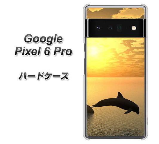 Google Pixel 6 Pro 高画質仕上げ 背面印刷 ハードケース【VA845 夕暮れのドルフィン】