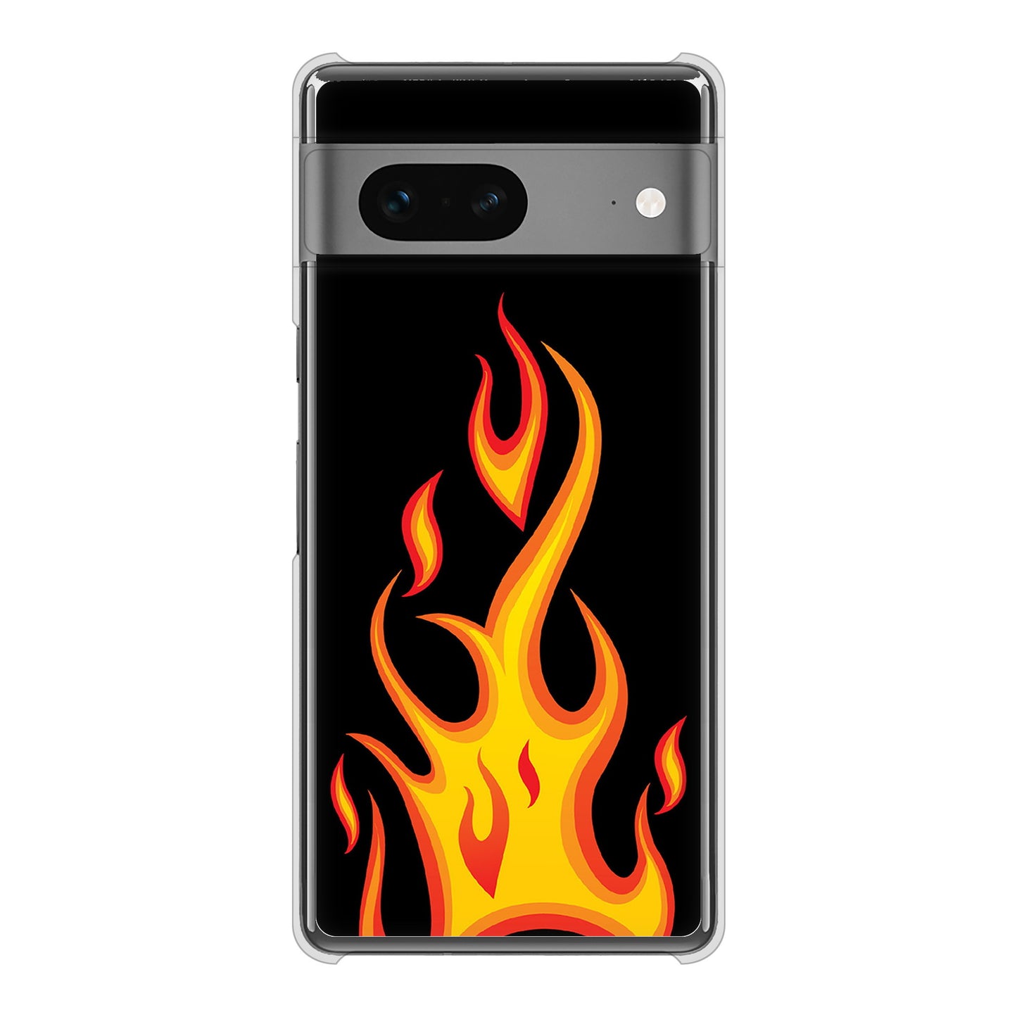 Google Pixel 7 高画質仕上げ 背面印刷 ハードケース 【010 ファイヤー】