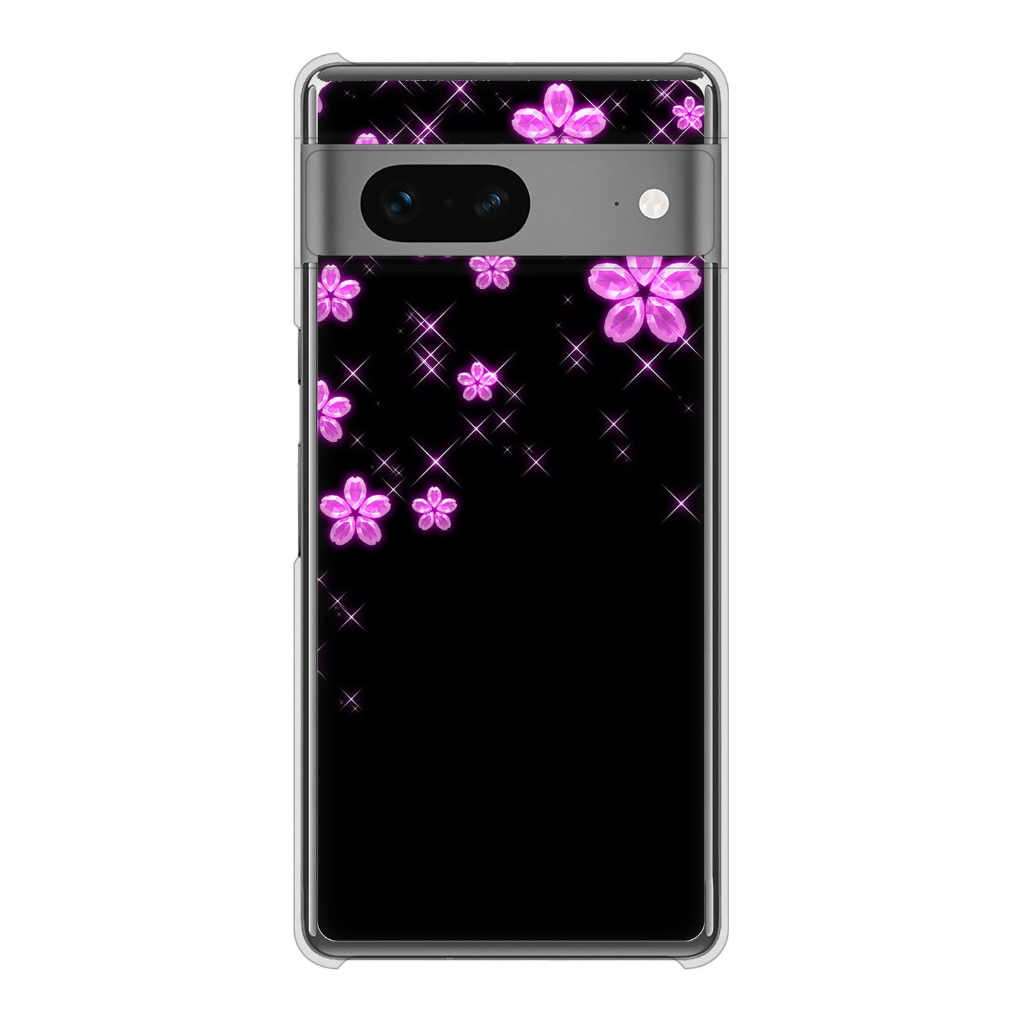 Google Pixel 7 高画質仕上げ 背面印刷 ハードケース 【019 桜クリスタル】