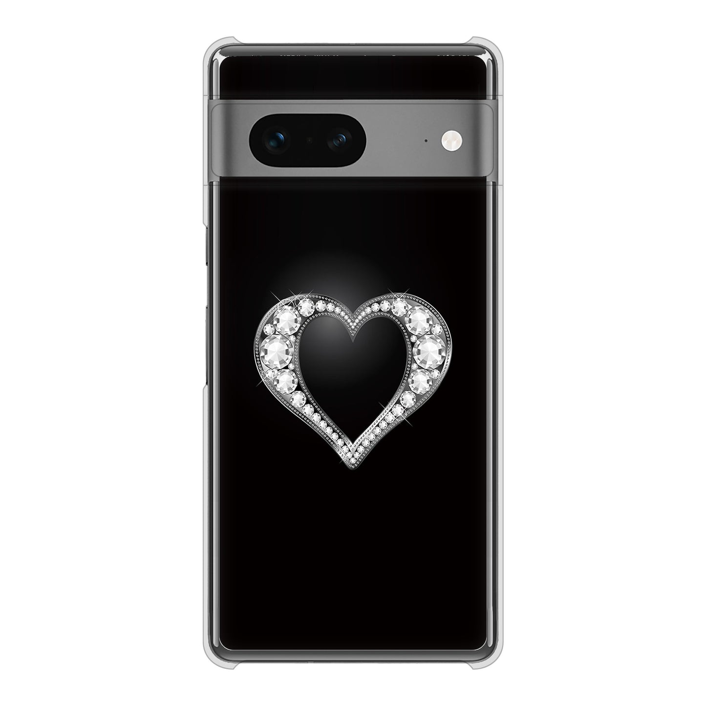 Google Pixel 7 高画質仕上げ 背面印刷 ハードケース きらめきハート