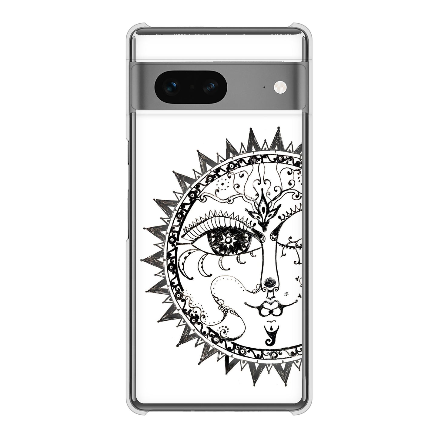 Google Pixel 7 高画質仕上げ 背面印刷 ハードケース 【207 太陽神】