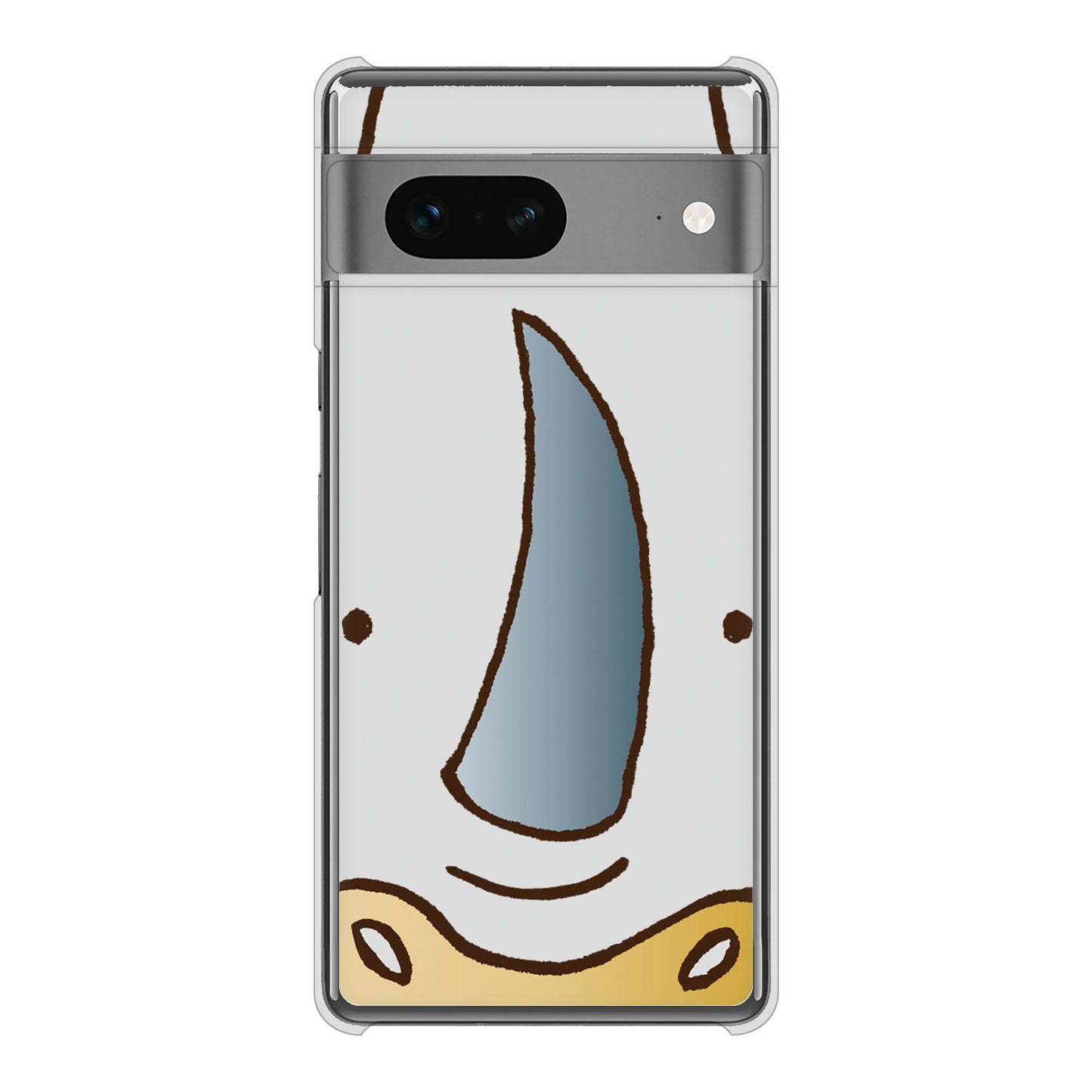 Google Pixel 7 高画質仕上げ 背面印刷 ハードケース ドアップアニマル