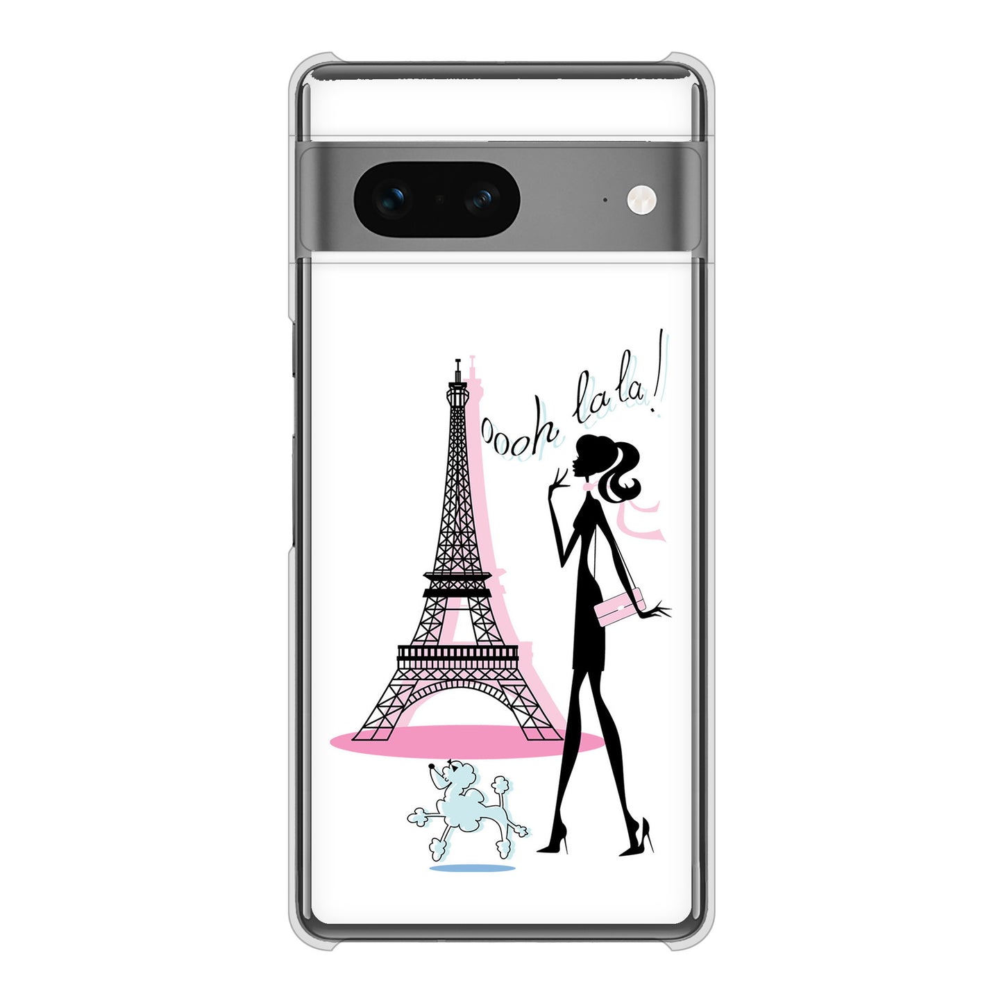 Google Pixel 7 高画質仕上げ 背面印刷 ハードケース LOVE フランス