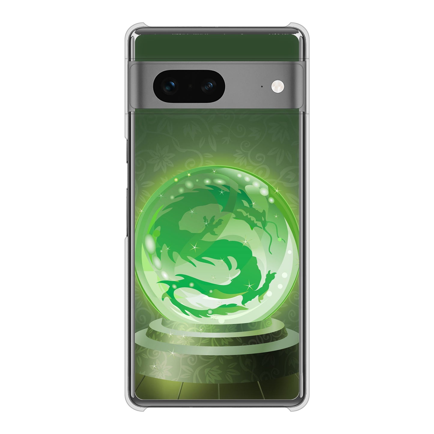 Google Pixel 7 高画質仕上げ 背面印刷 ハードケース 【439 水晶に浮かぶ龍】