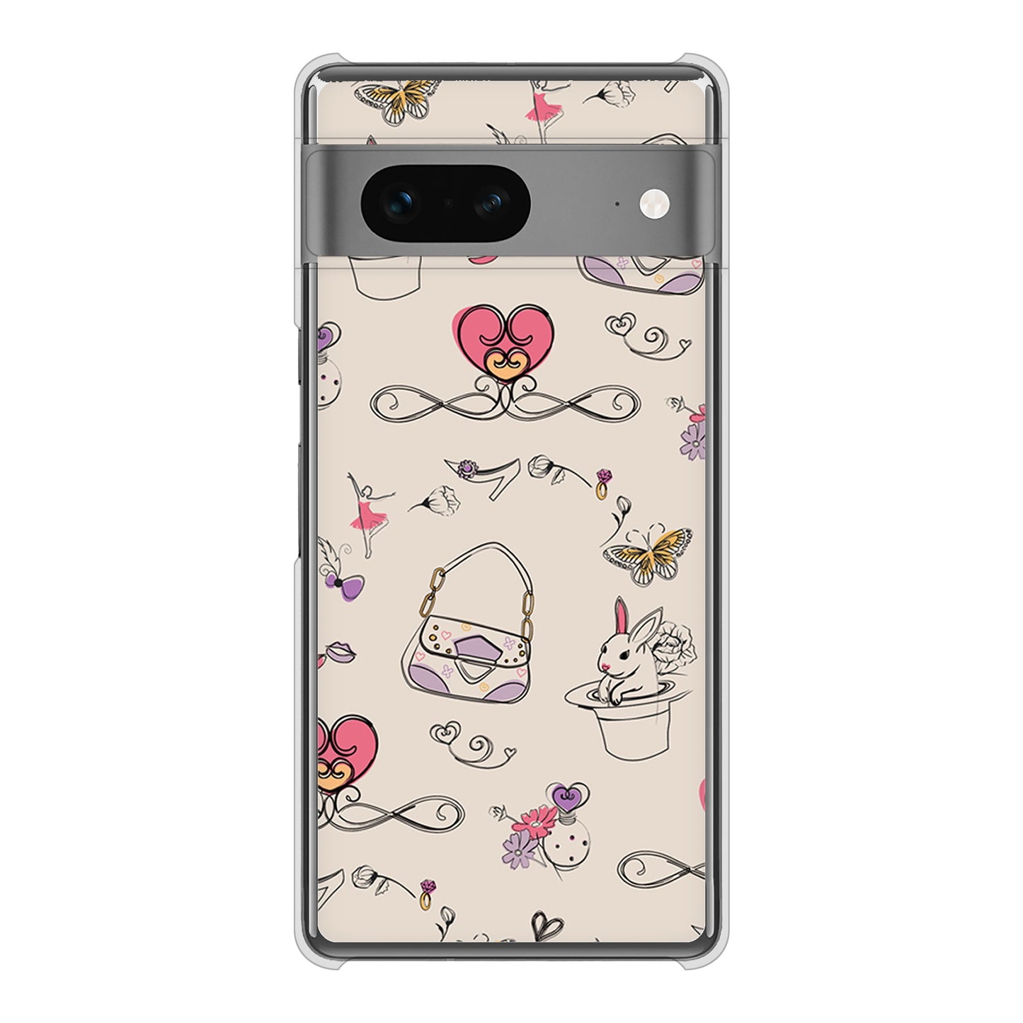Google Pixel 7 高画質仕上げ 背面印刷 ハードケース マルチスタイル