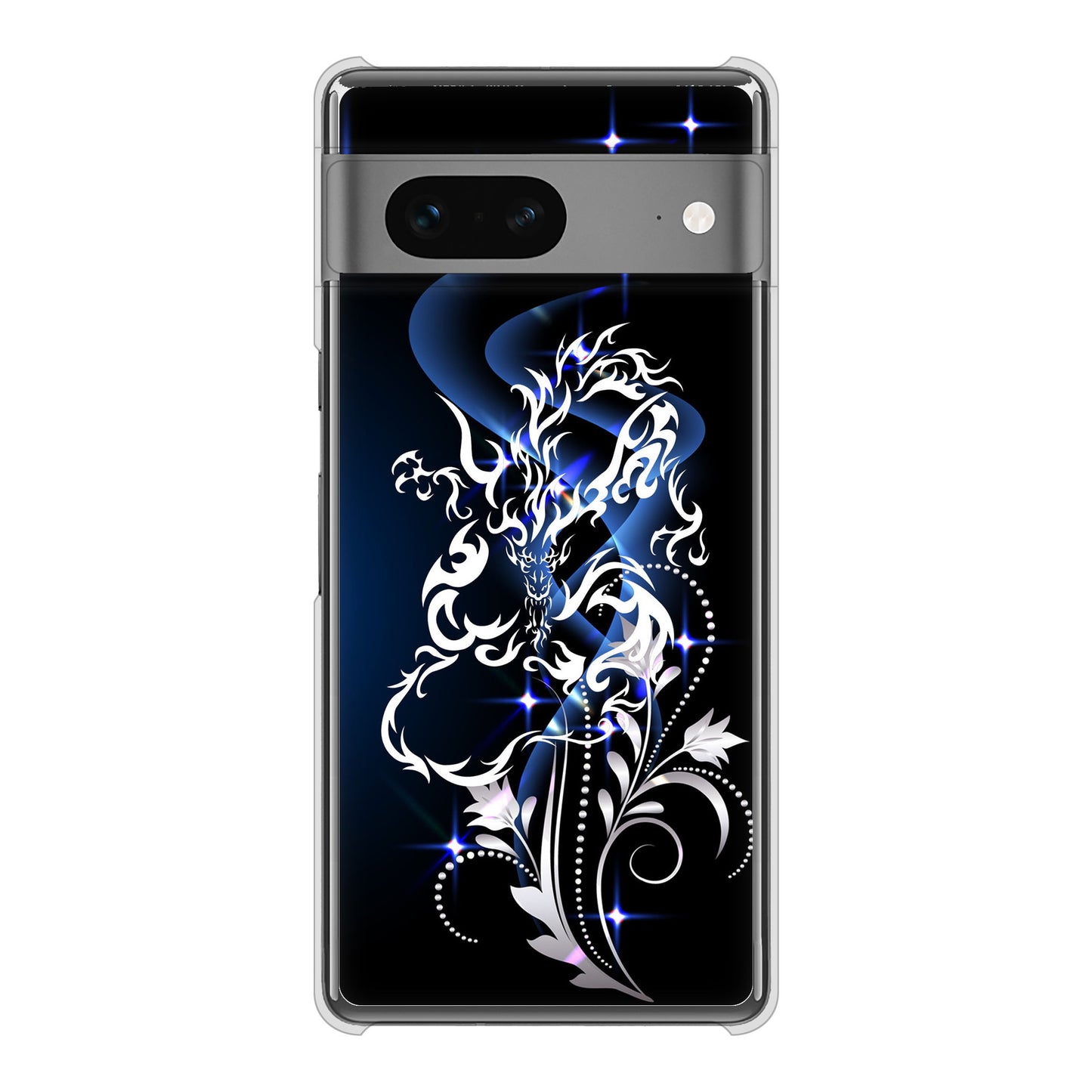 Google Pixel 7 高画質仕上げ 背面印刷 ハードケース ドラゴン