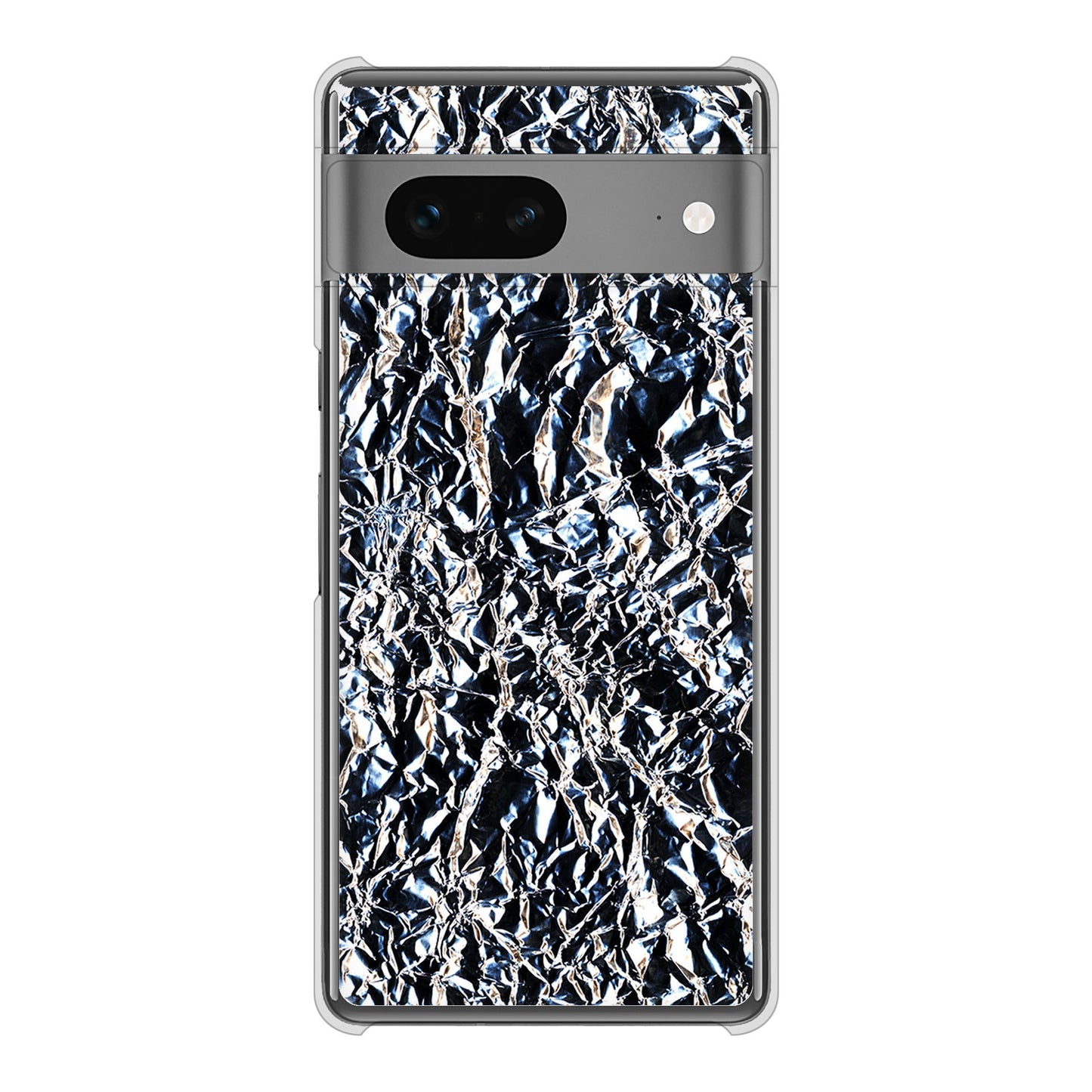 Google Pixel 7 高画質仕上げ 背面印刷 ハードケース 【EK835 スタイリッシュアルミシルバー】