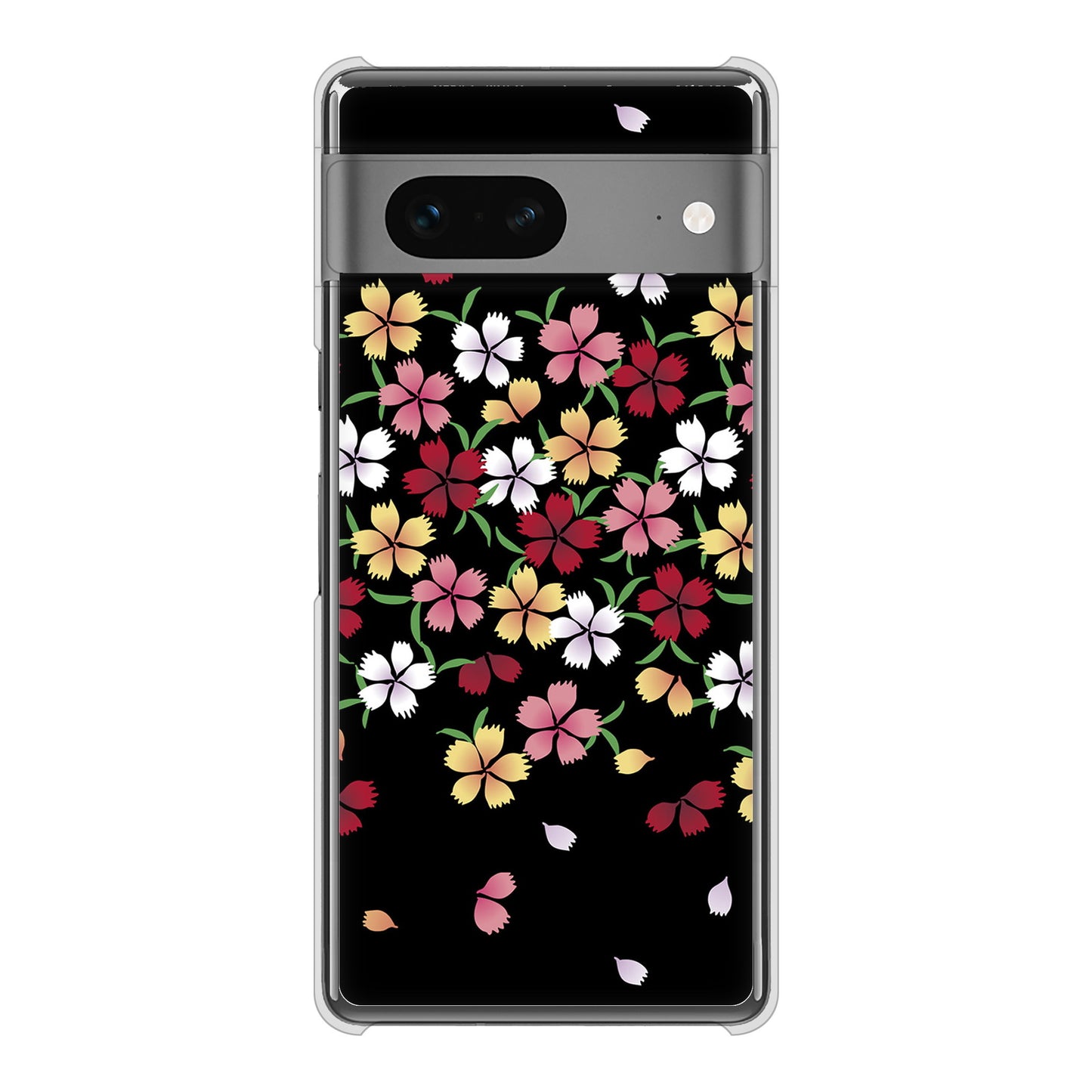 Google Pixel 7 高画質仕上げ 背面印刷 ハードケース 和花柄