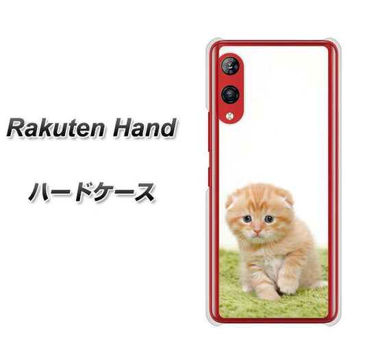 楽天モバイル Rakuten Hand 高画質仕上げ 背面印刷 ハードケース【VA802 ネコこっそり】