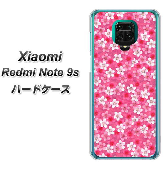 Xiaomi(シャオミ)Redmi Note 9s 高画質仕上げ 背面印刷 ハードケース【065 さくら】