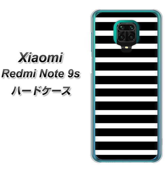 Xiaomi(シャオミ)Redmi Note 9s 高画質仕上げ 背面印刷 ハードケース【330 サイドボーダーブラック】