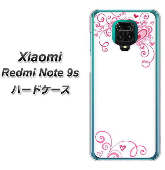 Xiaomi(シャオミ)Redmi Note 9s 高画質仕上げ 背面印刷 ハードケース【365 ハートフレーム】