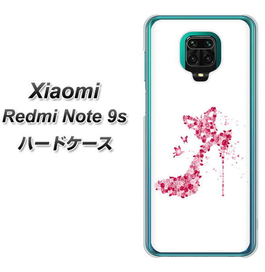 Xiaomi(シャオミ)Redmi Note 9s 高画質仕上げ 背面印刷 ハードケース【387 薔薇のハイヒール】