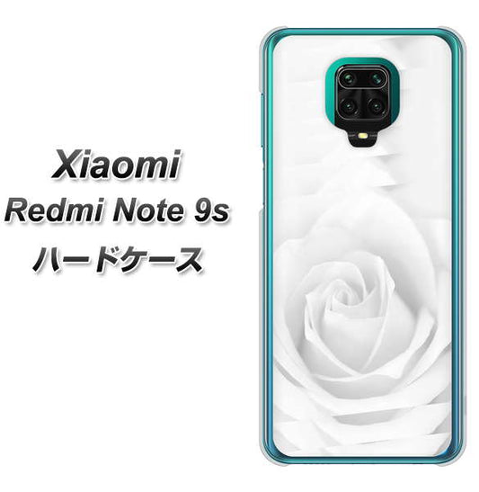 Xiaomi(シャオミ)Redmi Note 9s 高画質仕上げ 背面印刷 ハードケース【402 ホワイトRose】