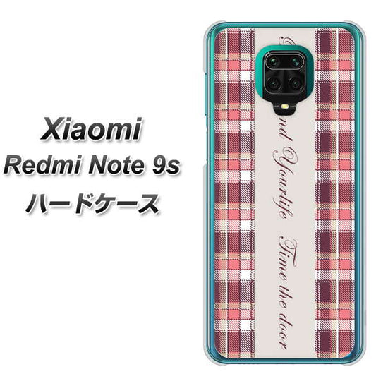 Xiaomi(シャオミ)Redmi Note 9s 高画質仕上げ 背面印刷 ハードケース【518 チェック柄besuty】