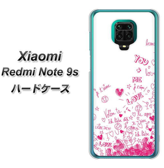 Xiaomi(シャオミ)Redmi Note 9s 高画質仕上げ 背面印刷 ハードケース【631 恋の落書き】