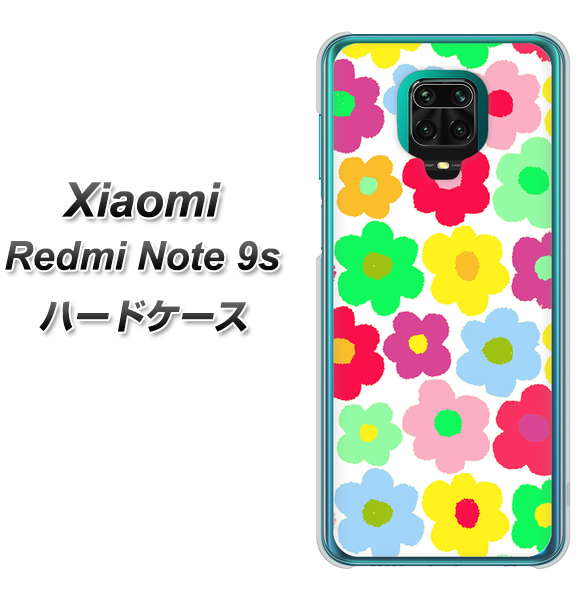 Xiaomi(シャオミ)Redmi Note 9s 高画質仕上げ 背面印刷 ハードケース【758 ルーズフラワーカラフル】