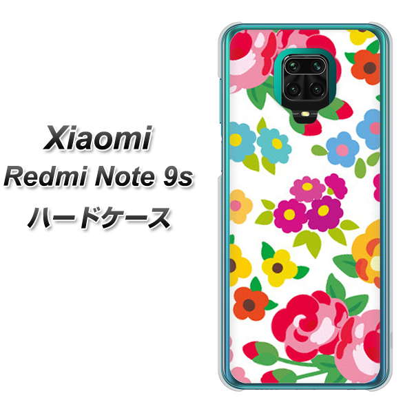 Xiaomi(シャオミ)Redmi Note 9s 高画質仕上げ 背面印刷 ハードケース【776 5月のフラワーガーデン】