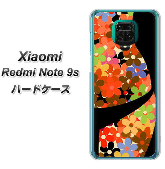 Xiaomi(シャオミ)Redmi Note 9s 高画質仕上げ 背面印刷 ハードケース【1258 フラワーボディ】