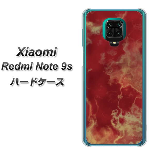 Xiaomi(シャオミ)Redmi Note 9s 高画質仕上げ 背面印刷 ハードケース【KM870 大理石RD】