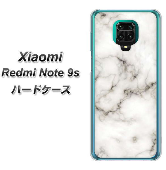 Xiaomi(シャオミ)Redmi Note 9s 高画質仕上げ 背面印刷 ハードケース【KM871 大理石WH】