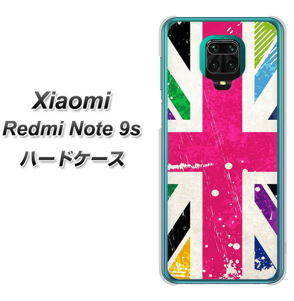 Xiaomi(シャオミ)Redmi Note 9s 高画質仕上げ 背面印刷 ハードケース【SC806 ユニオンジャック ピンクビンテージ】