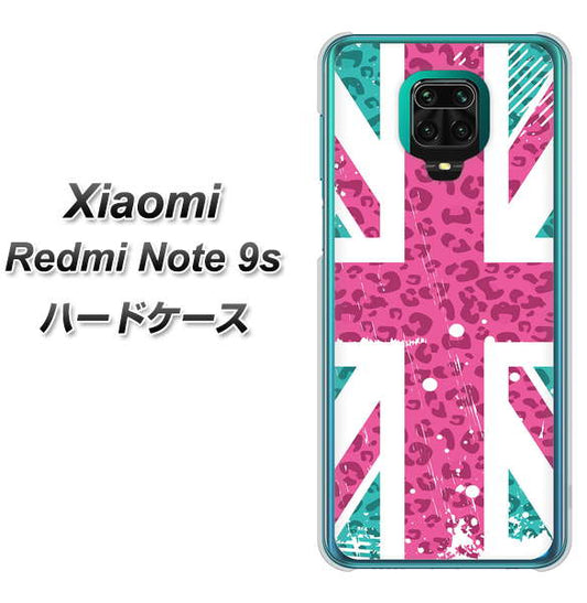Xiaomi(シャオミ)Redmi Note 9s 高画質仕上げ 背面印刷 ハードケース【SC807 ユニオンジャック ピンクヒョウ柄】