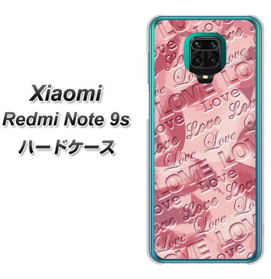 Xiaomi(シャオミ)Redmi Note 9s 高画質仕上げ 背面印刷 ハードケース【SC844 フラワーヴェルニLOVE(ローズヴェルール)】